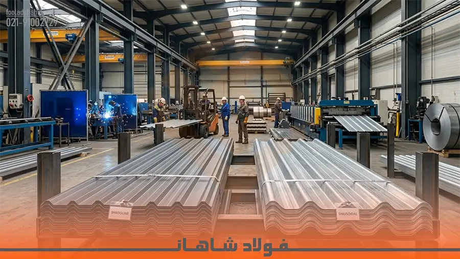 راهنمای جامع و تخصصی تفاوت ورق شادولاین و ورق کرکرهای سینوسی + مزایا، کاربرد و نکات طلایی خرید 1 shadoline-vs-corrugated-sheet-comparison